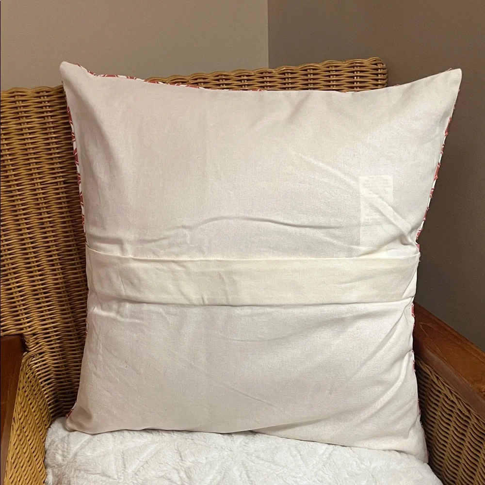 Pottery Barn - Coral Geometric Throw Pillow Cover